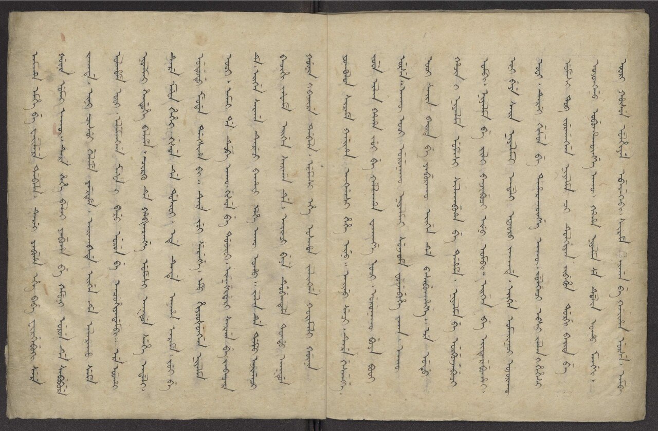 Detail from a Manchu manuscript at Leiden University Libraries